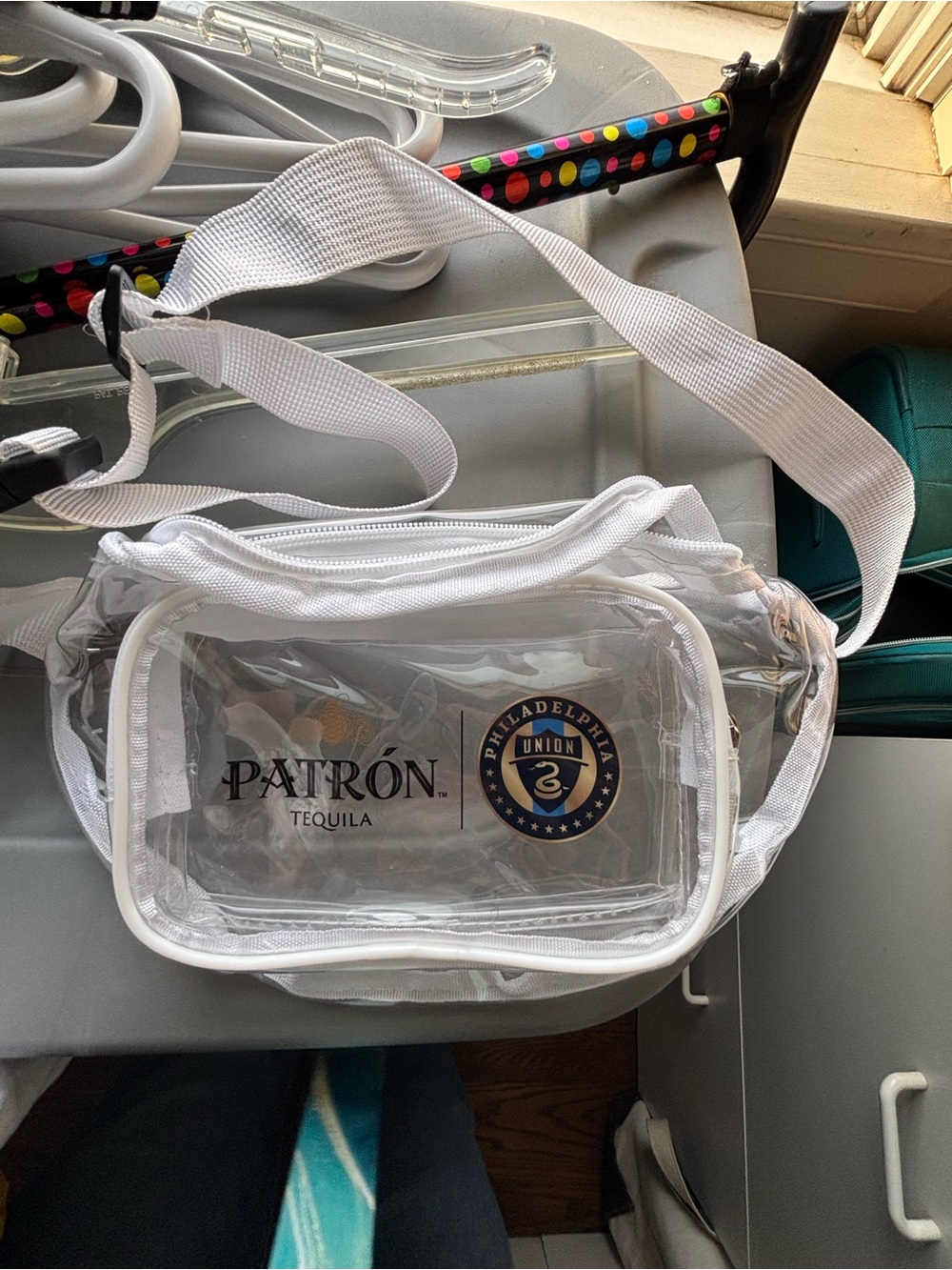 Clear White Crossbody Bag